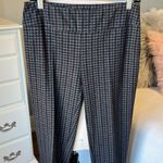 Checked Pull on Pants Comfy Trousers Business Womens Petite M Black Burgundy Size undefined Photo 5