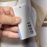 IZOD  Women's‎ White and Tan Zip-Up Tank Top Photo 3