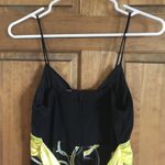 🔵Black and yellow cocktail formal mini dress! Black Size 6 Photo 5