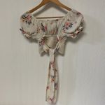 Madden NYC Floral Wrap Around Top. Gently used smoke free home Pink Size XS Photo 9