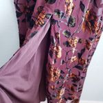 Baltic Born Uma Brown And Amber Floral Velvet Dress Photo 4