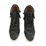 Linea Paolo Gaines Hidden wedge Camo Green Suede laceup zippered sneakers 6 Photo 1
