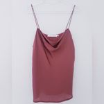 ASTR  The Label Satin Cowl Neck Tank Top Camisole Blouse Photo 1