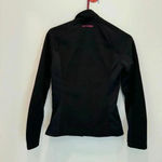 Spyder  Womens Jacket Small  Black Waffle Weave Knit Full Zip Casual Logo Photo 2