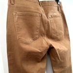 frame denim FRAME Le Crop Mini Bootcut Coated Stagger Hem Jeans in Latte, Size 27 Photo 8