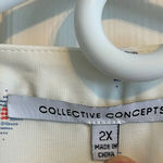 Collective Concepts Felix Lattice Detail Top Sleeveless Semi-sheer NWOT New 2X Photo 4