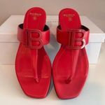 Balmain Fuchsia Logo Thong Sandal Size 36 - NIB Photo 1