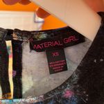 Material Girl Black Tie Dye Print Crop Top Photo 2