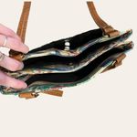 American Vintage Unique vintage vinyl colored pencil illustrated European scenery artist purse Photo 6