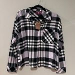 Hippie Rose  Plaid Button Up Top NWT Photo 0