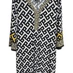 Voir Voir Dress Womens 14 Above Knee Floral Black/Yellow/White V Photo 0