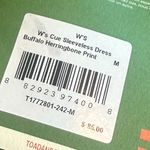 Toad & Co Cue Sleeveless Dress Buffalo Herringbone Print Brown Size Medium NWT Photo 10