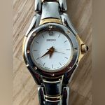Seiko  Vintage Luxury Ladies Diamond Watch Two-Tone Bracelet White Dial Photo 0