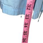 Victoria's Secret Kimono Robe Womens L Light Blue Belted Lightweight Cotton Photo 4