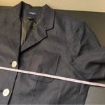 CHAPS Women's Linen Blazer Jacket Size 14 Black Pockets Formal Business Photo 8