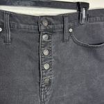 Madewell  High-Rise Denim Boy-Shorts in Button Through Edition Lunar Black 32 Photo 4