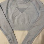 AYBL Light Blue Cropped Workout Top Photo 0