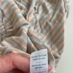 Marine layer  Skirt XL Orange Green Striped Mini Linen Lyocell Photo 2