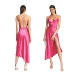 NWT SER.O.YA Emma Silk Dress in Fuschia Sz Large $395 Pink Photo 4