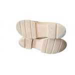 Naturalizer  Beige Leather Loafers with Block Heel and Chain Detail, Size 8 Photo 5