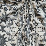 Free People Free People Mia Long Cream Block Print Sun Tunic Medium Boho Whimsical Earthy Photo 4