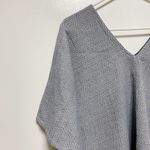 Tribe Alive Caftan Blue Cream Cotton Beach Coverup Poncho Photo 3