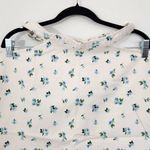 We Wore What Blue Floral Cut Out Denim Mini Skirt NWT Size Medium Photo 2