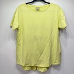 Chico's Chico’s Zenergy Light Yellow Terry Knit Tunic Length Leisurewear Top Size 1/Med Photo 3