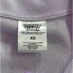 Looney Tunes Lilac Lavender Mini Dress Lola Bunny Embroidered Collared XS Purple Photo 4