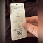 Lands' End  Dress Plum Purple Long Sleeve Side Tie Belt Boat Neck NWT Medium 10-12 Photo 8