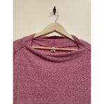 Free People  Londontown Top Women Small Pink Long Sleeve Asymmetrical Oversized Photo 3