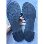 Brighton  Slide Mule Sandals Sz 8.5 Black Leather Braided Womens Flat Block Heel Photo 4