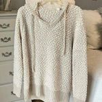 Green Tea Chunky Oversized Sweater Beige Popcorn Hoodie Pullover Womens Medium Hoodie Photo 0