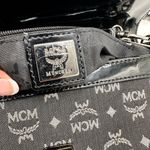 MCM  Monogram Black and Gray Shoulder Bag Photo 5
