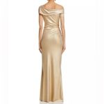 Chiara Boni La Petite Robe Koppany Splendid Gown Gold Women’s Sz 8 Photo 4