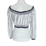 Lovers + Friends  Cannes Off The Shoulder Belted Crop Top Photo 4