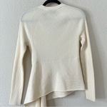 3.1 Phillip Lim Ribbed Sweater With Waist Tie Antique White Beige Size Small Photo 9
