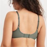 Aerie *NWT* Smoothez Unlined Mesh Bra Full Coverage Royal Palm Green Photo 3