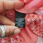 Alice + Olivia Alex + Olivia Orange Sleeveless Diamond Pattern Gold Accent Top XL Photo 7