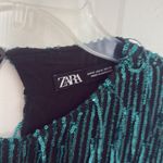ZARA Emerald Sequin Mini Dress size small Photo 1