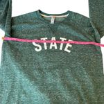 Jerzees  Michigan State Sweatshirt Womens Small Green STATE Graphic Long Sleeve‎ Photo 4