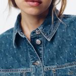 ZARA NWT  Limited Edition & Rare TRF Cropped Denim Jacket Women’s Size Large Photo 15