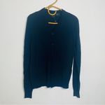 Armani Exchange  wool blend button up cardigan in navy blue Photo 1