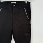 Level 99 Black Skinny Cargo Pants Zip Pockets Womens Size 29 Photo 5