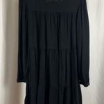 Lulus Dress Womens Large Tiered Babydoll Mini Balloon Sleeve Boho Flowy Ruffle Photo 0