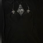 Cache  black evening gown with rhinestones size 2 Photo 3