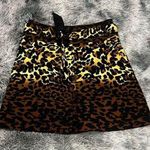 Etcetera  leopard print knee length pleated skirt sz 4 Ombré with Belt‎ Photo 0