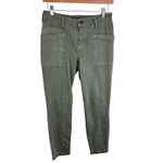 Liverpool Kylie Cropped Cargo Mid Rise Zipper Lower Leg Skinny Jeans Size 2 26 Green Photo 3