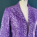 Vintage 90s Selene Sport Purple Cheetah Jacket Photo 2