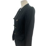 Free People Jagger Blazer Black Military Button Front Cotton Size Medium Photo 6